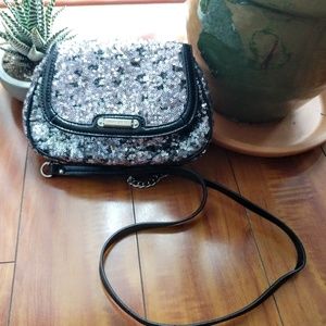 Small evening sequin shoulder bag clutch Nine West